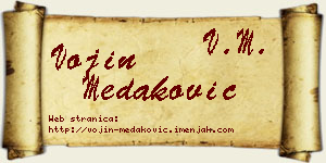 Vojin Medaković vizit kartica